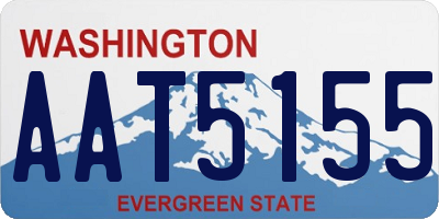 WA license plate AAT5155