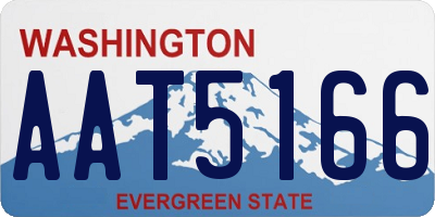 WA license plate AAT5166