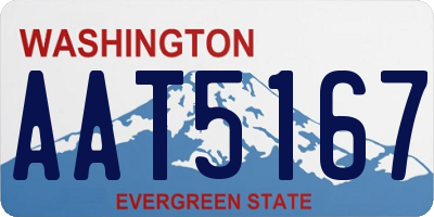 WA license plate AAT5167