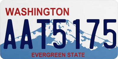 WA license plate AAT5175