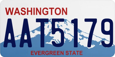 WA license plate AAT5179