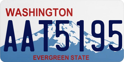 WA license plate AAT5195