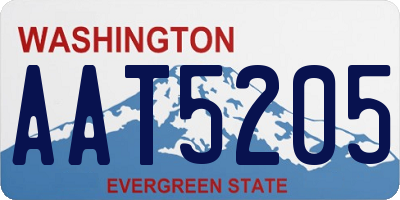 WA license plate AAT5205