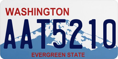 WA license plate AAT5210