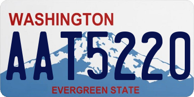 WA license plate AAT5220