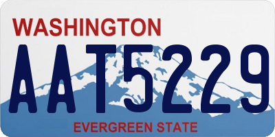 WA license plate AAT5229