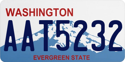 WA license plate AAT5232