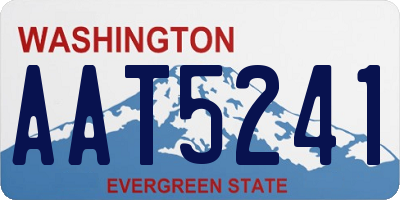 WA license plate AAT5241