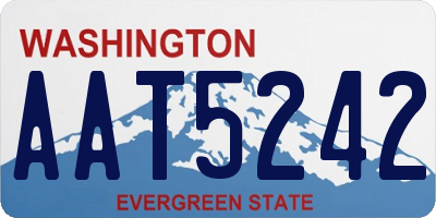 WA license plate AAT5242