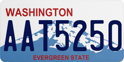 WA license plate AAT5250