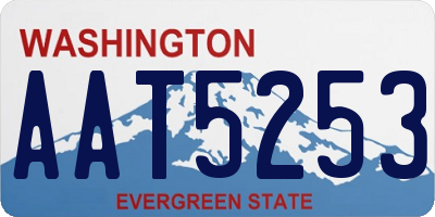 WA license plate AAT5253