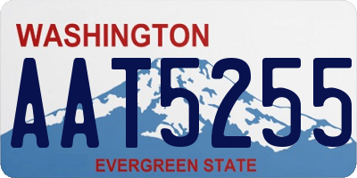 WA license plate AAT5255