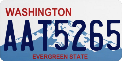 WA license plate AAT5265