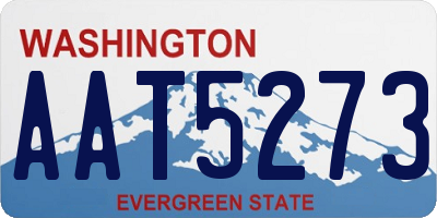 WA license plate AAT5273