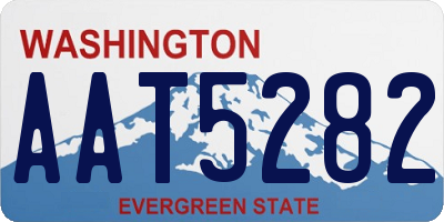 WA license plate AAT5282
