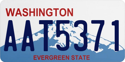 WA license plate AAT5371