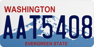 WA license plate AAT5408