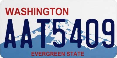 WA license plate AAT5409