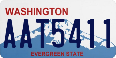 WA license plate AAT5411