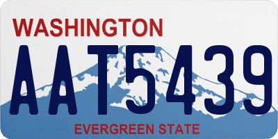 WA license plate AAT5439