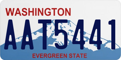 WA license plate AAT5441