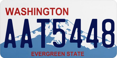 WA license plate AAT5448