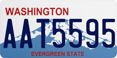 WA license plate AAT5595