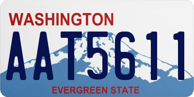 WA license plate AAT5611