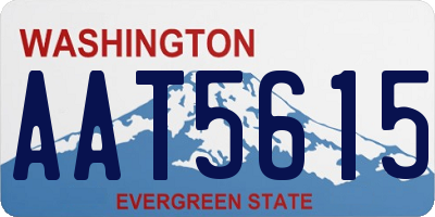 WA license plate AAT5615