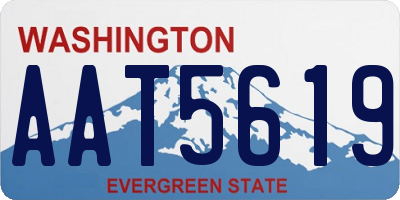 WA license plate AAT5619