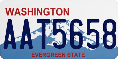 WA license plate AAT5658
