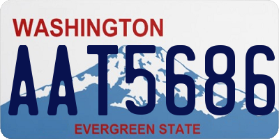 WA license plate AAT5686