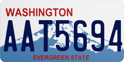 WA license plate AAT5694