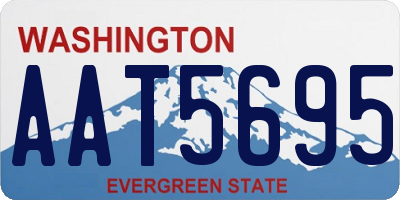 WA license plate AAT5695