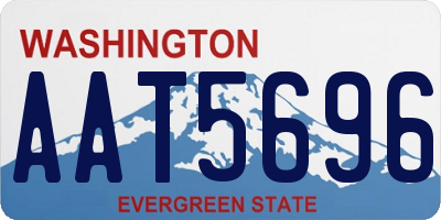 WA license plate AAT5696