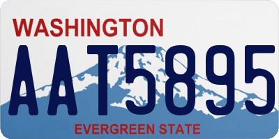 WA license plate AAT5895