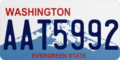 WA license plate AAT5992