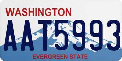 WA license plate AAT5993