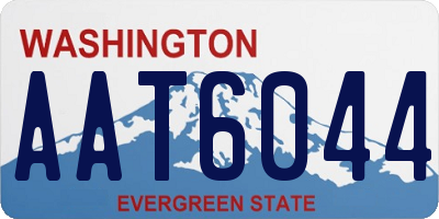 WA license plate AAT6044