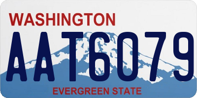 WA license plate AAT6079
