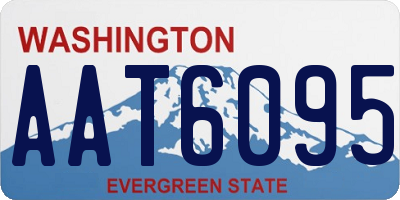 WA license plate AAT6095