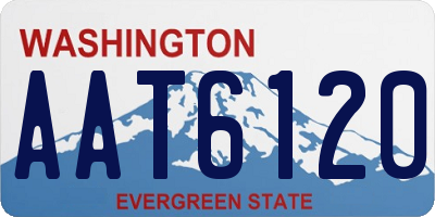 WA license plate AAT6120