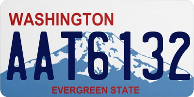 WA license plate AAT6132