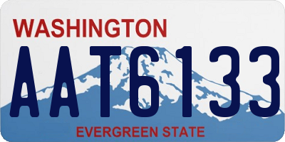WA license plate AAT6133