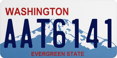 WA license plate AAT6141