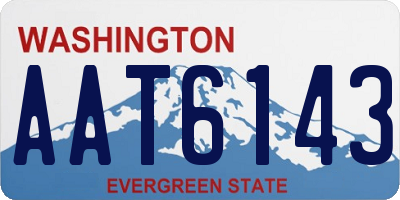 WA license plate AAT6143