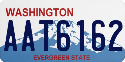 WA license plate AAT6162