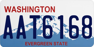 WA license plate AAT6168