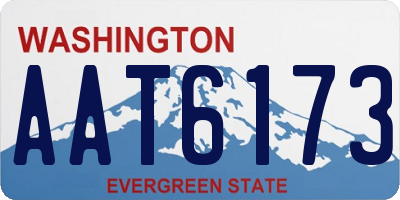 WA license plate AAT6173