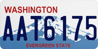 WA license plate AAT6175